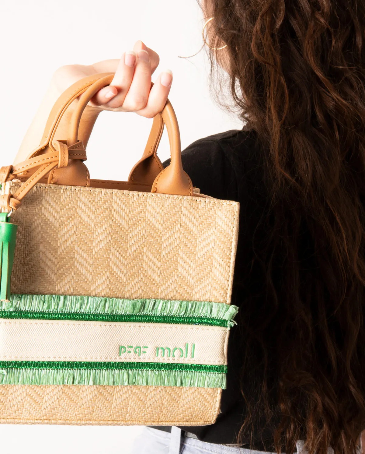 Bolsos de mano en rafia Pepe Moll 231292
