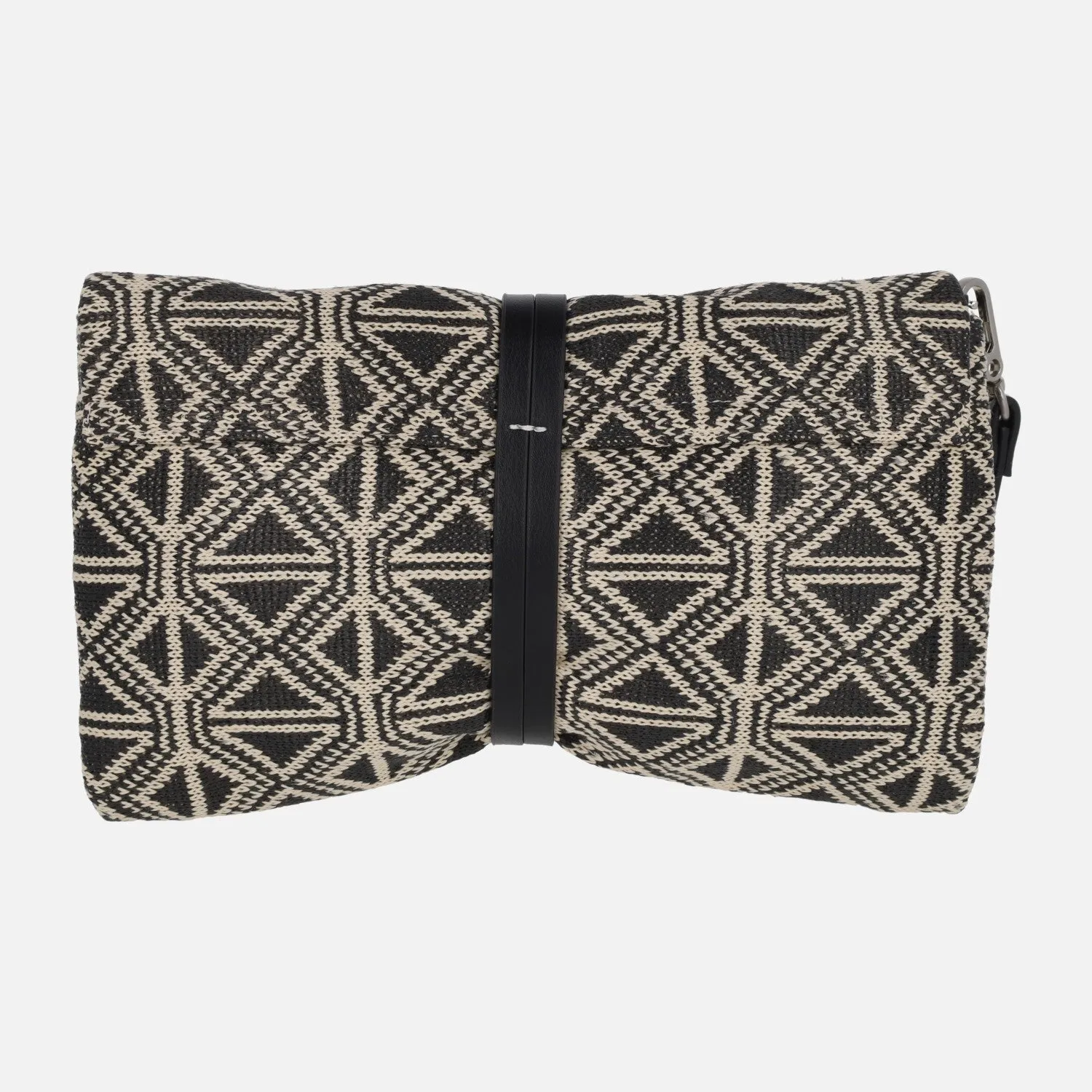 Bolsos de mano en tejido estampado con asa bandolera
