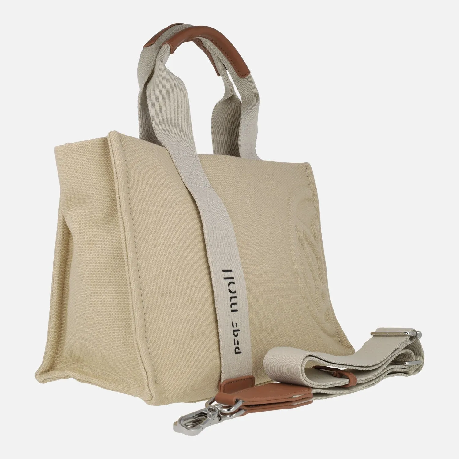 Bolsos de mano Pepe Moll con bandolera extraíble en tejido lona