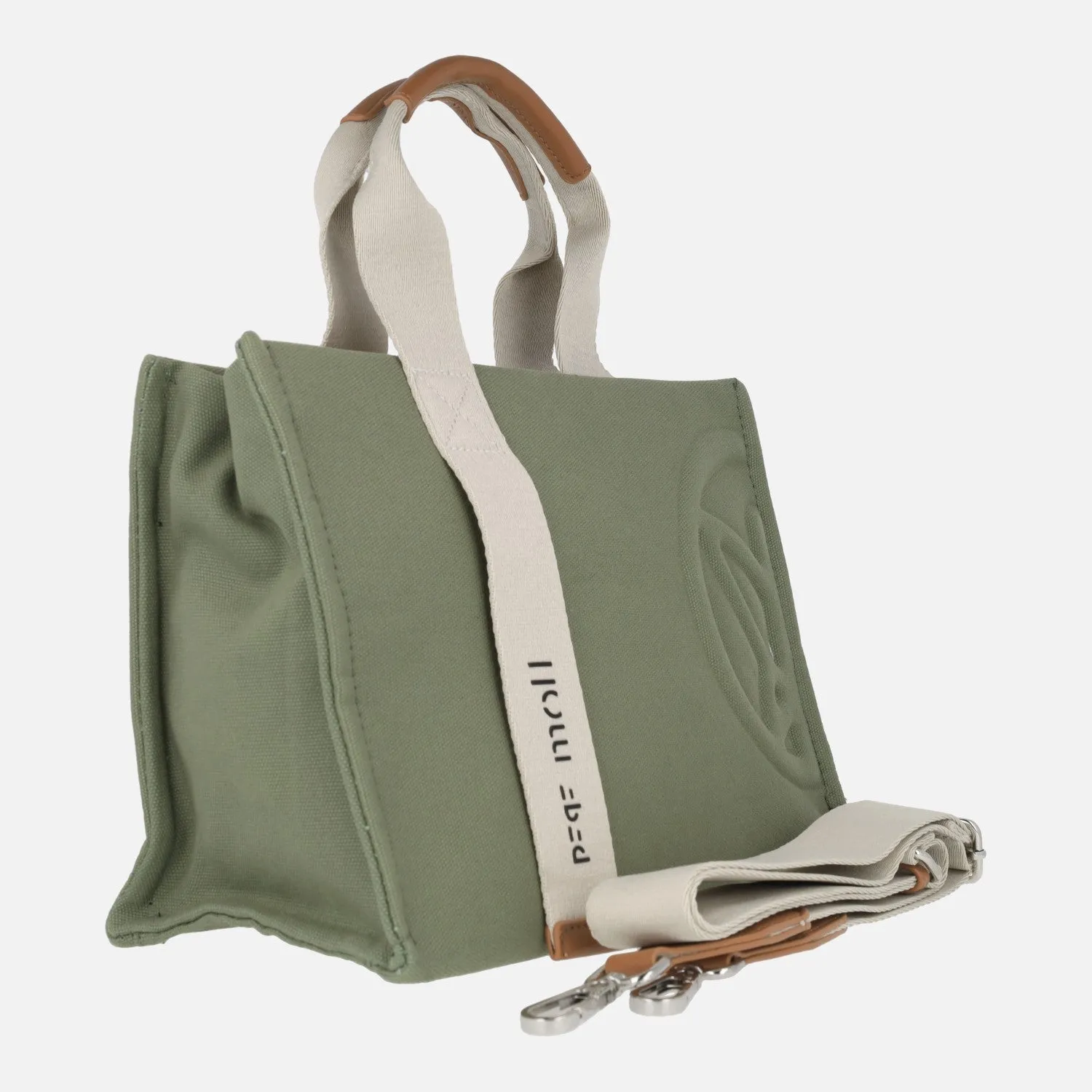Bolsos de mano Pepe Moll con bandolera extraíble en tejido lona