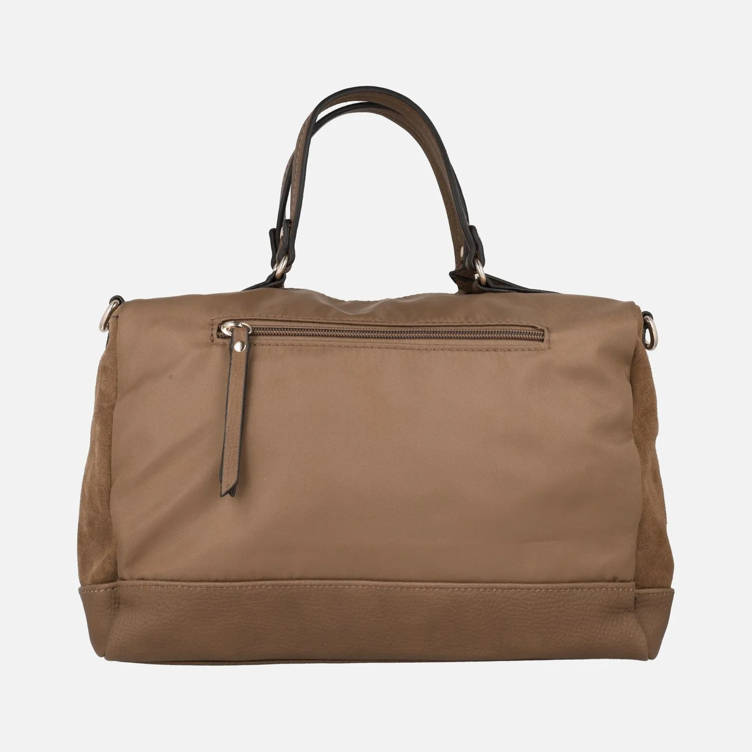 Bolsos de mujer en Nylon combinado con serraje de la marca Carmela