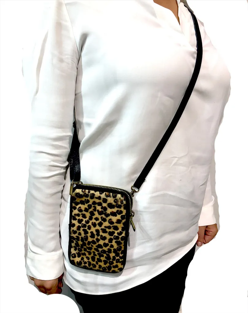 BOLSOS MOVIL DE PIEL EN CAMEL