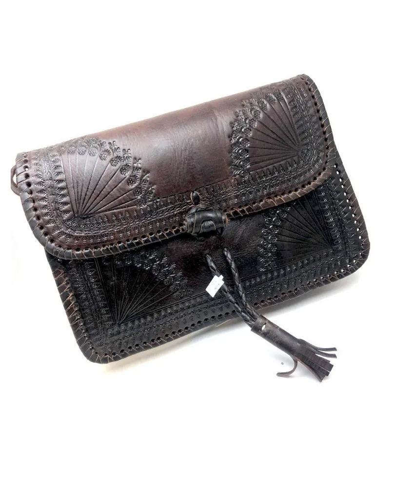 BOLSOS PIEL HECHOS A MANO DECORADO