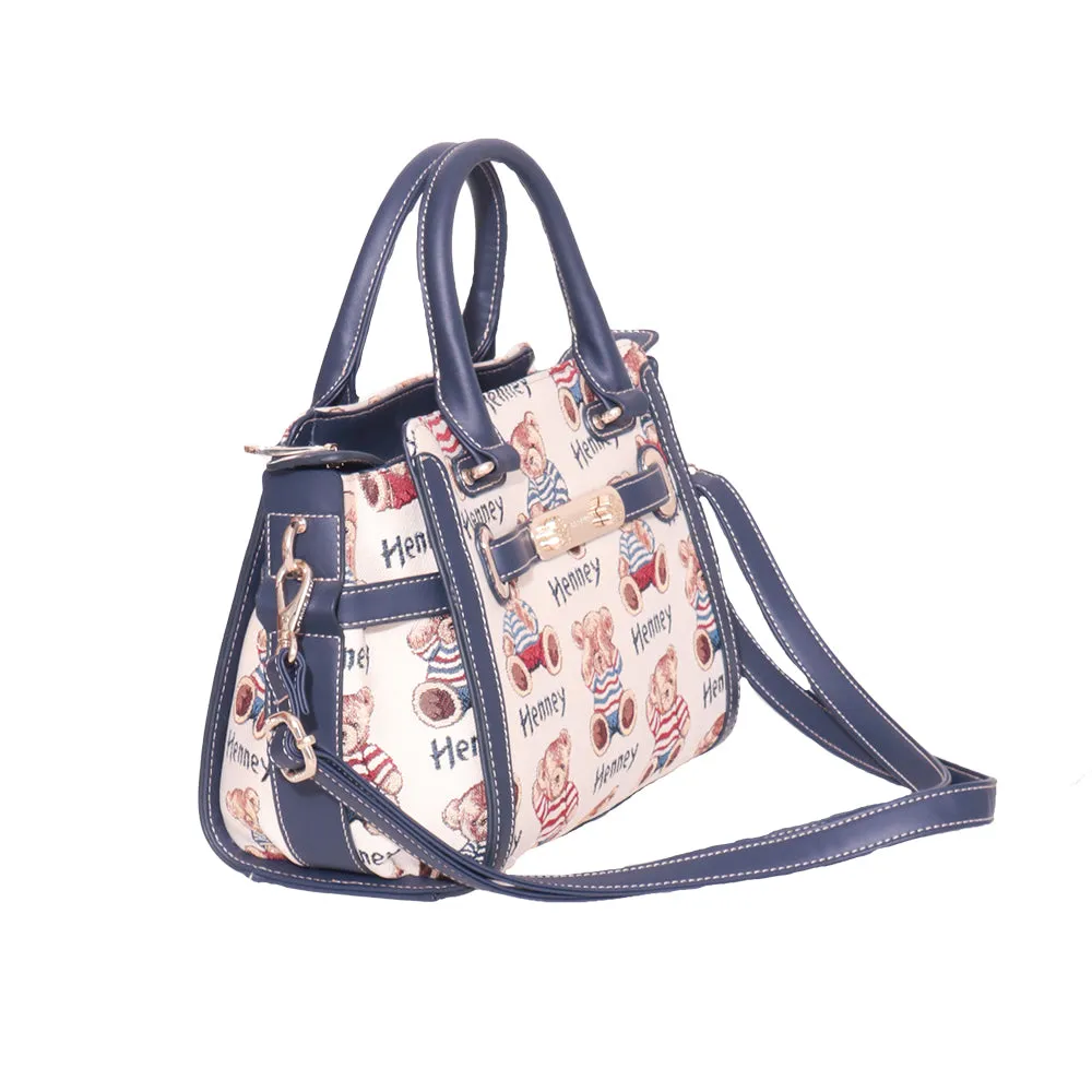 BOLSOS TIPO SATCHEL ESTAMPADA HENNEY BEAR H041