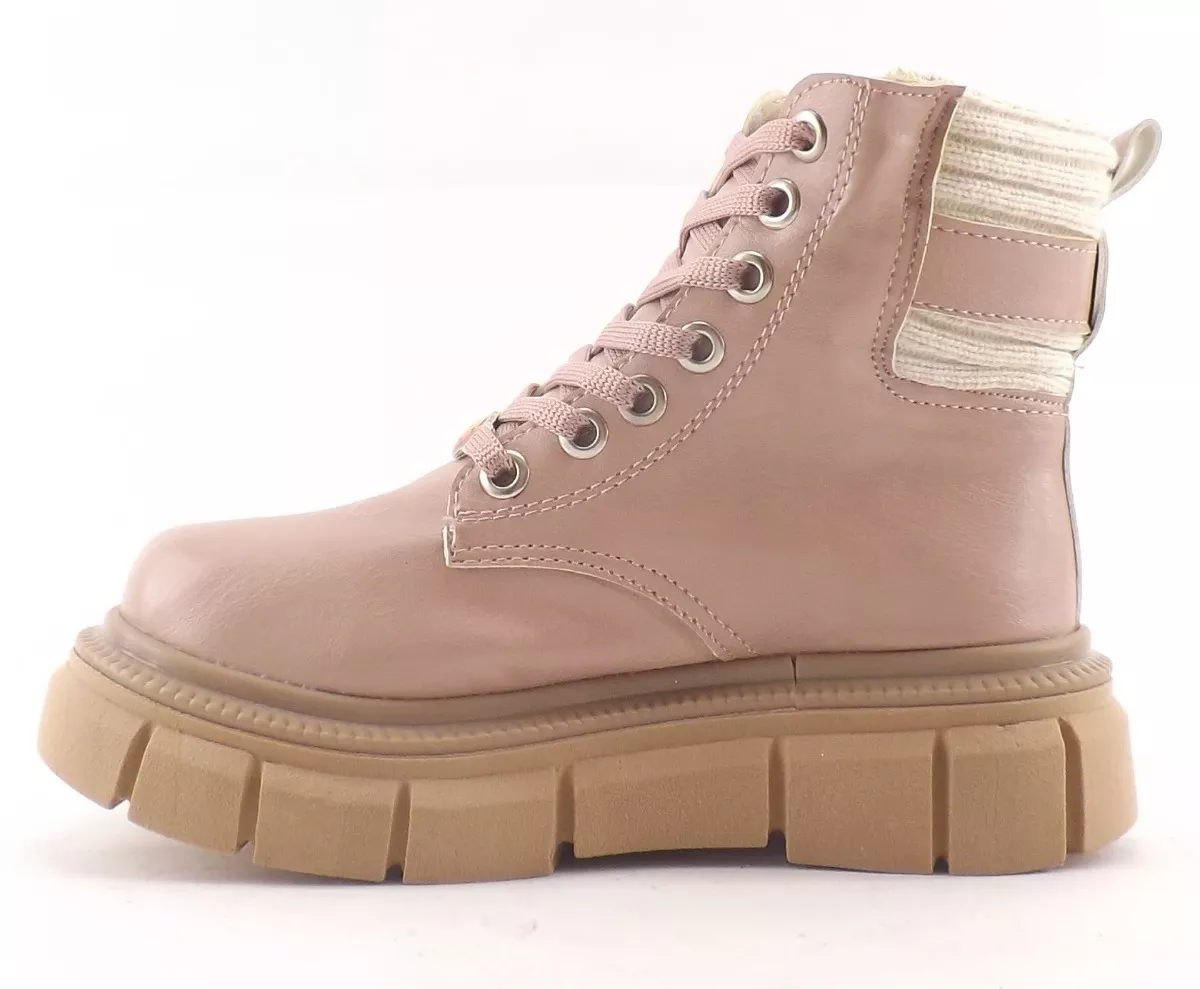 Borcegos Botas Nena Niña Plataforma Hebilla 1120 Carg