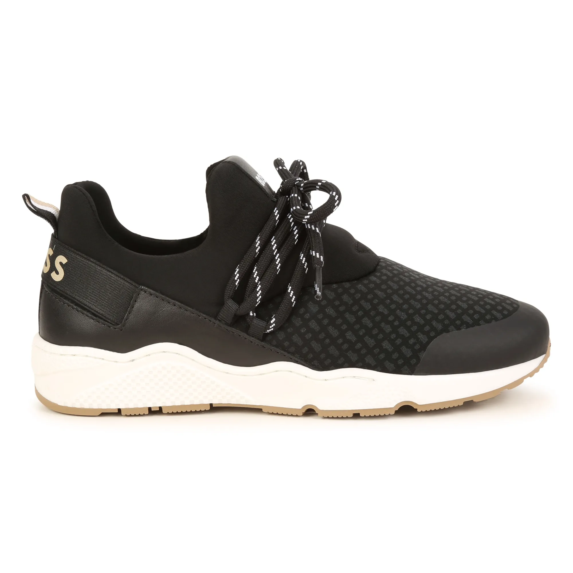 BOSS Deportivas cordones con cuero