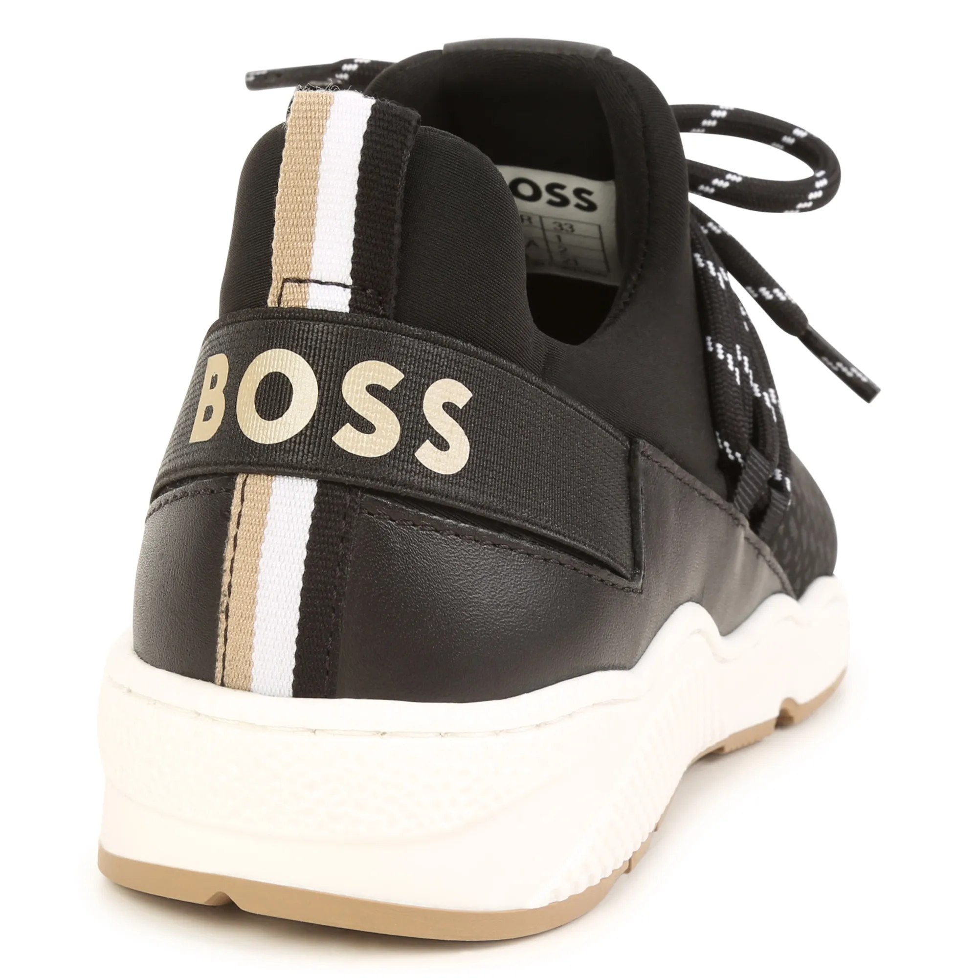 BOSS Deportivas cordones con cuero