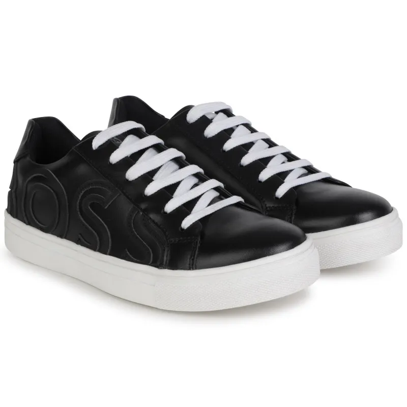 BOSS Deportivas de cordones y piel