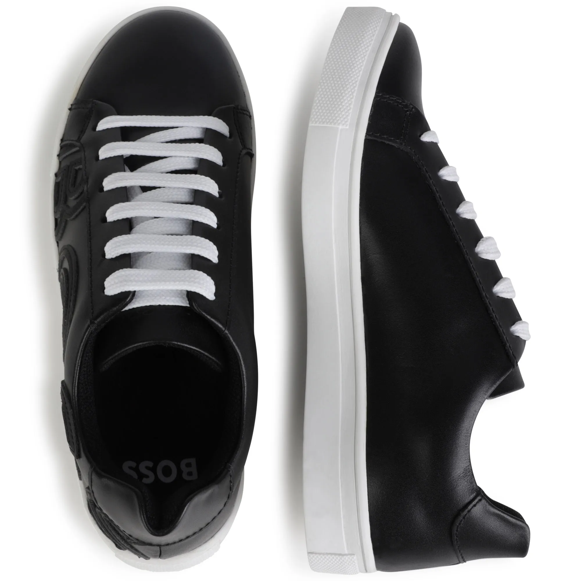 BOSS Deportivas de cordones y piel