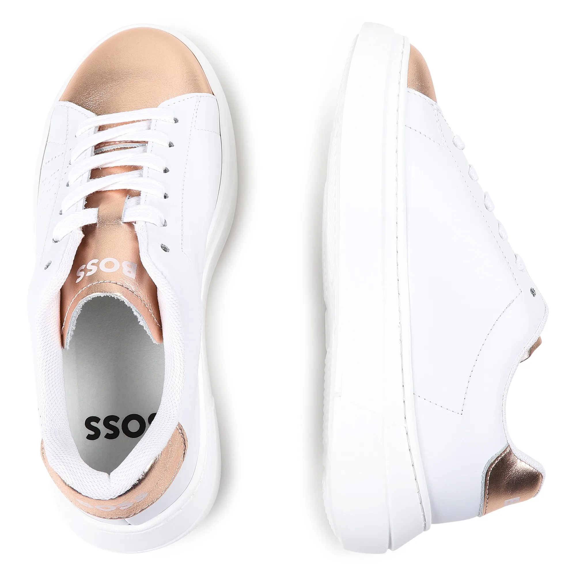 BOSS Deportivas de cuero y cordones