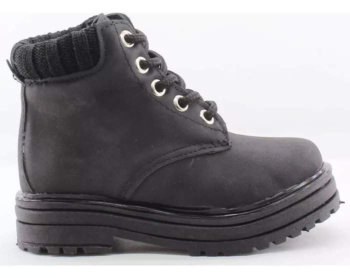 Botas Borcegos Acordonados Puño Nena Niña 60 Carg