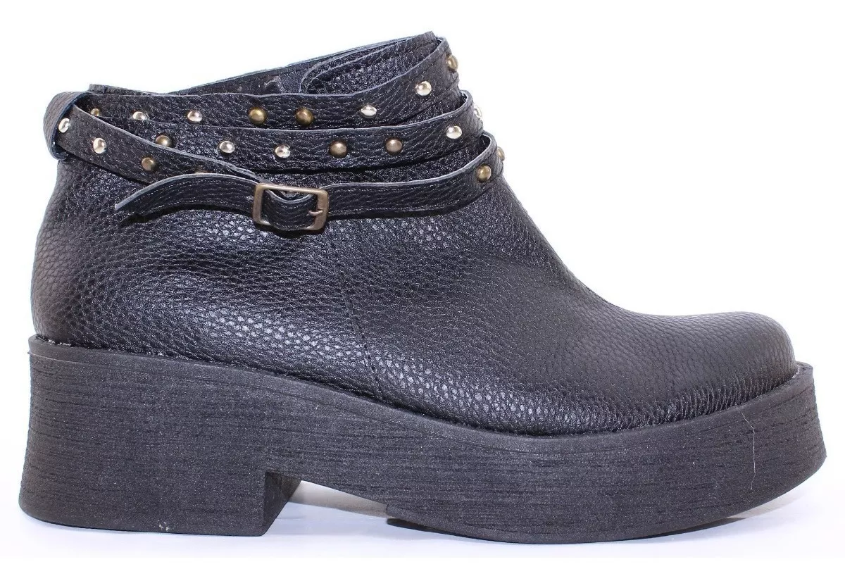 Botas Botinetas Plataforma Baja Dama Mujer 1200 Carg
