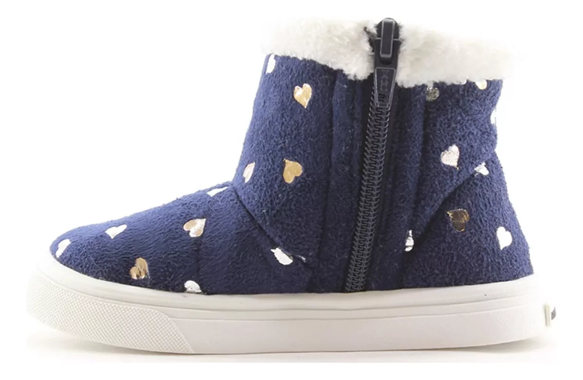 Botas Botitas Nena Corazones Polar Comodas Navarro Carg