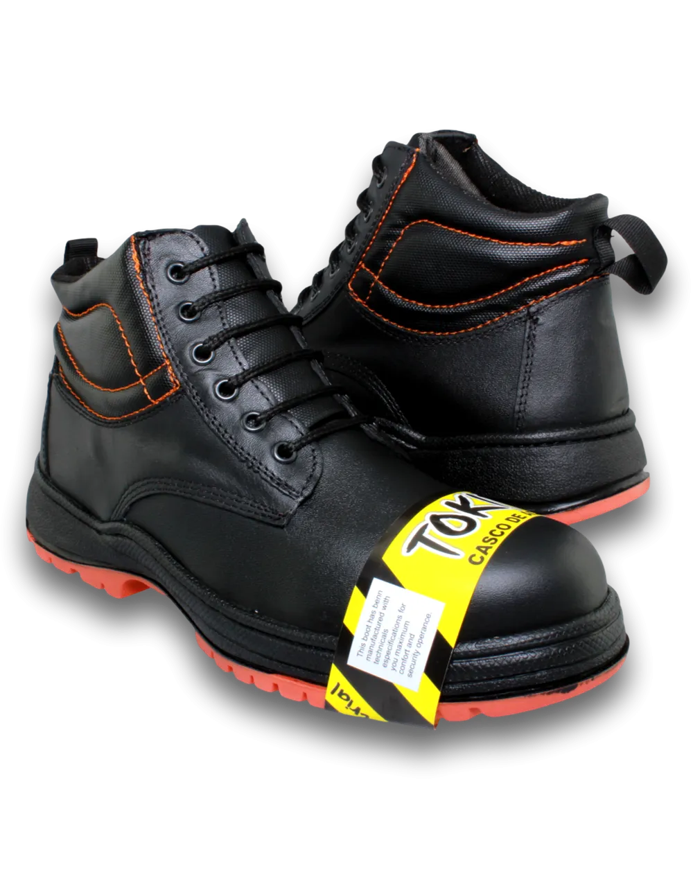 Botas casco de acero de piel por mayoreo Mod 0605TO7