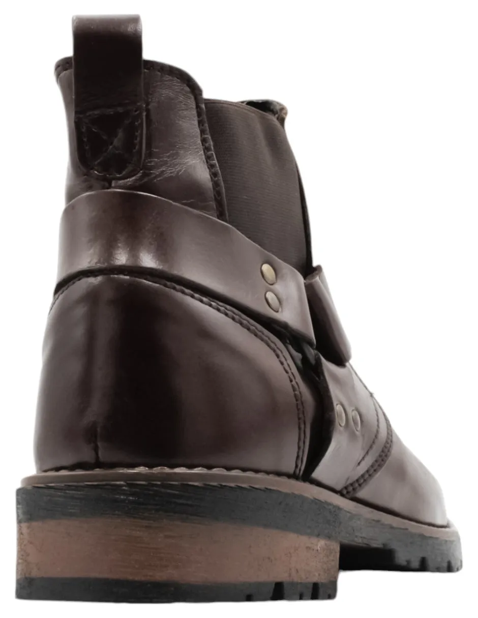 BOTAS CASUALES HANDMADE EN  PIEL VEGANA  CAFé