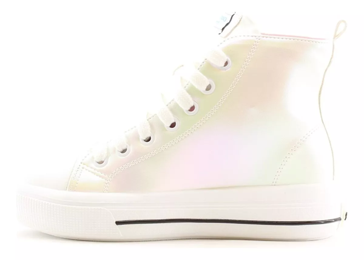 Botas Cordon Viamo Mini Cielo Acordonada Plataforma Carg