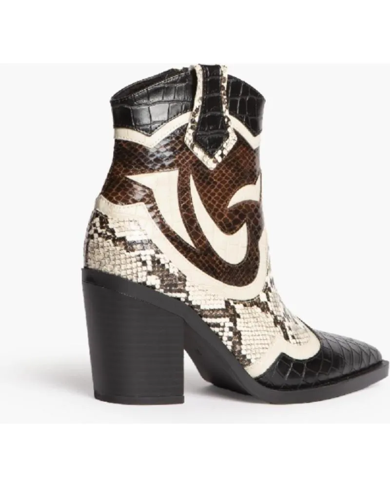 Botas CORINA  de Mujer BOTIN COWBOY CON TACON PARA MUJER M4745 COLOR  MARRON