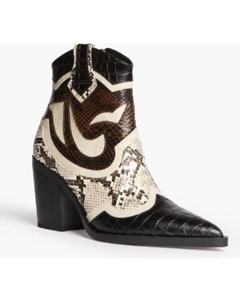 Botas CORINA  de Mujer BOTIN COWBOY CON TACON PARA MUJER M4745 COLOR  MARRON