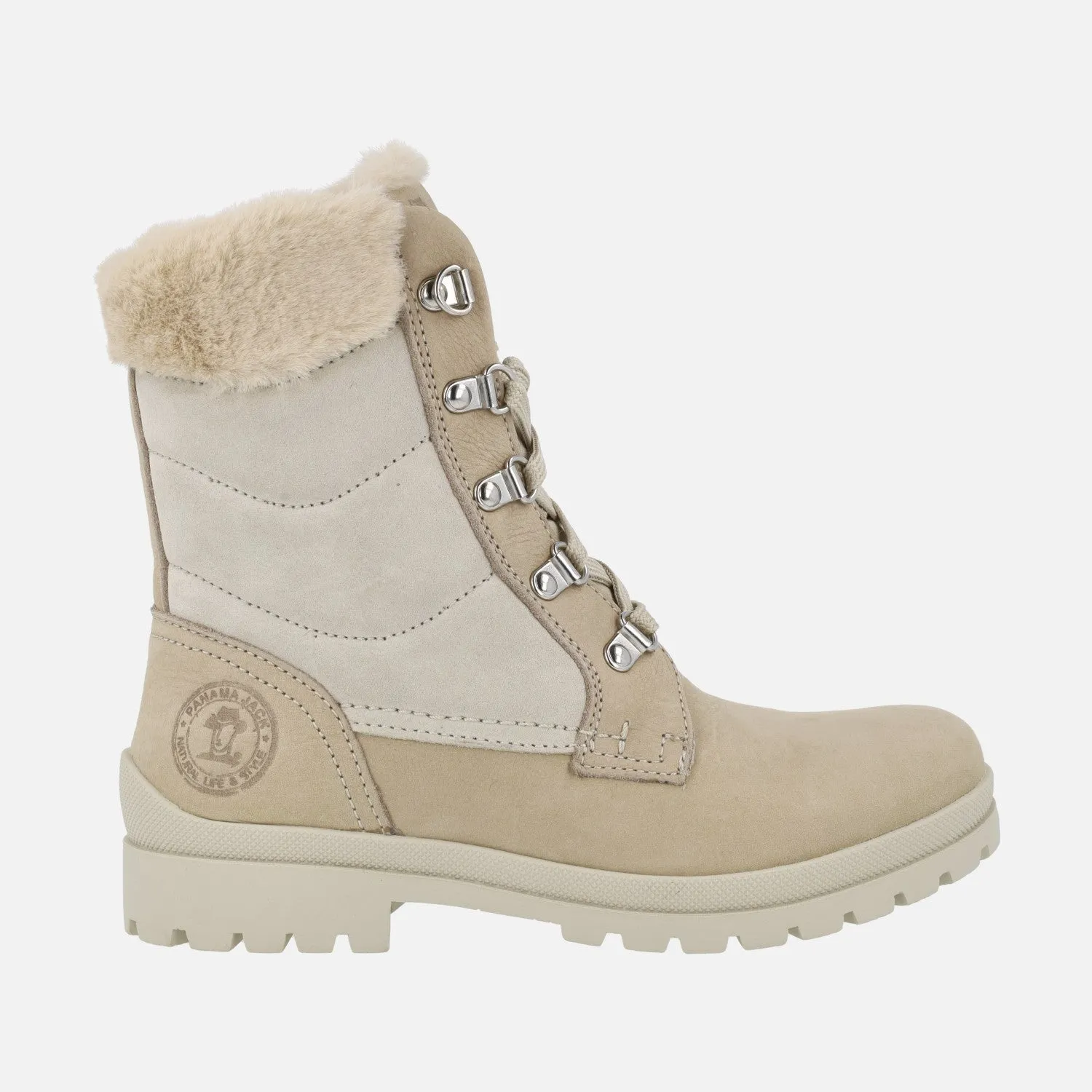 Botas de cordones con forro de pelo Panama jack Tuscani