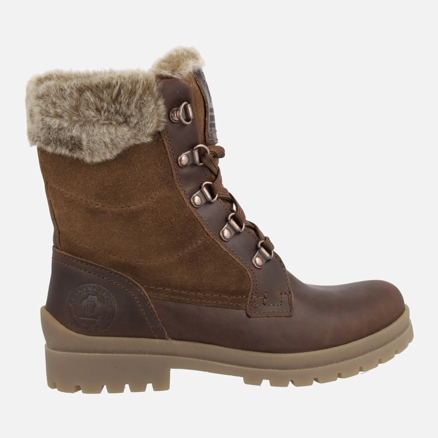Botas de cordones con forro de pelo Panama jack Tuscani