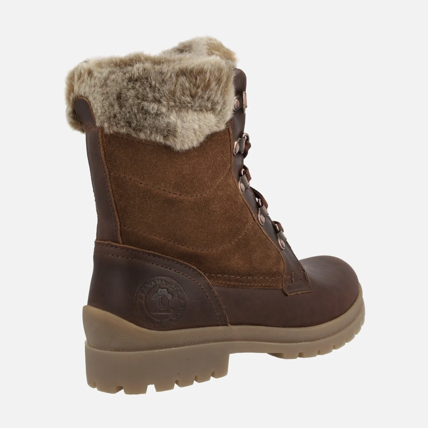 Botas de cordones con forro de pelo Panama jack Tuscani