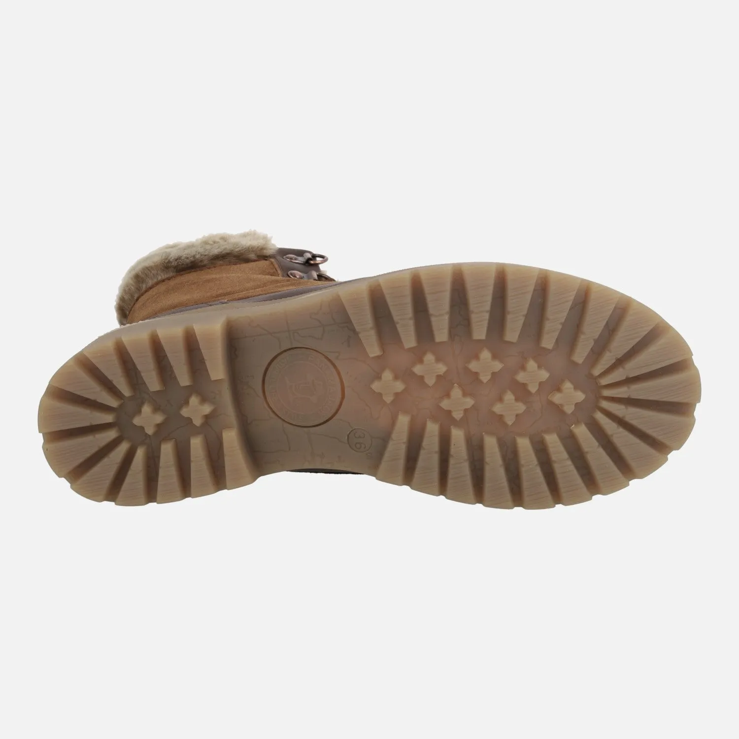 Botas de cordones con forro de pelo Panama jack Tuscani