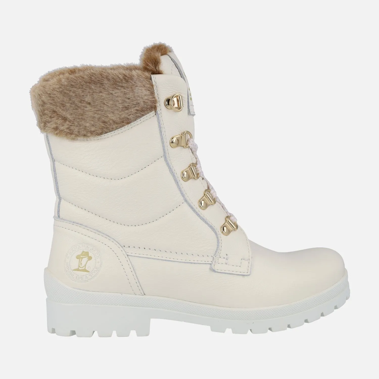 Botas de cordones con forro de pelo Panama jack Tuscani