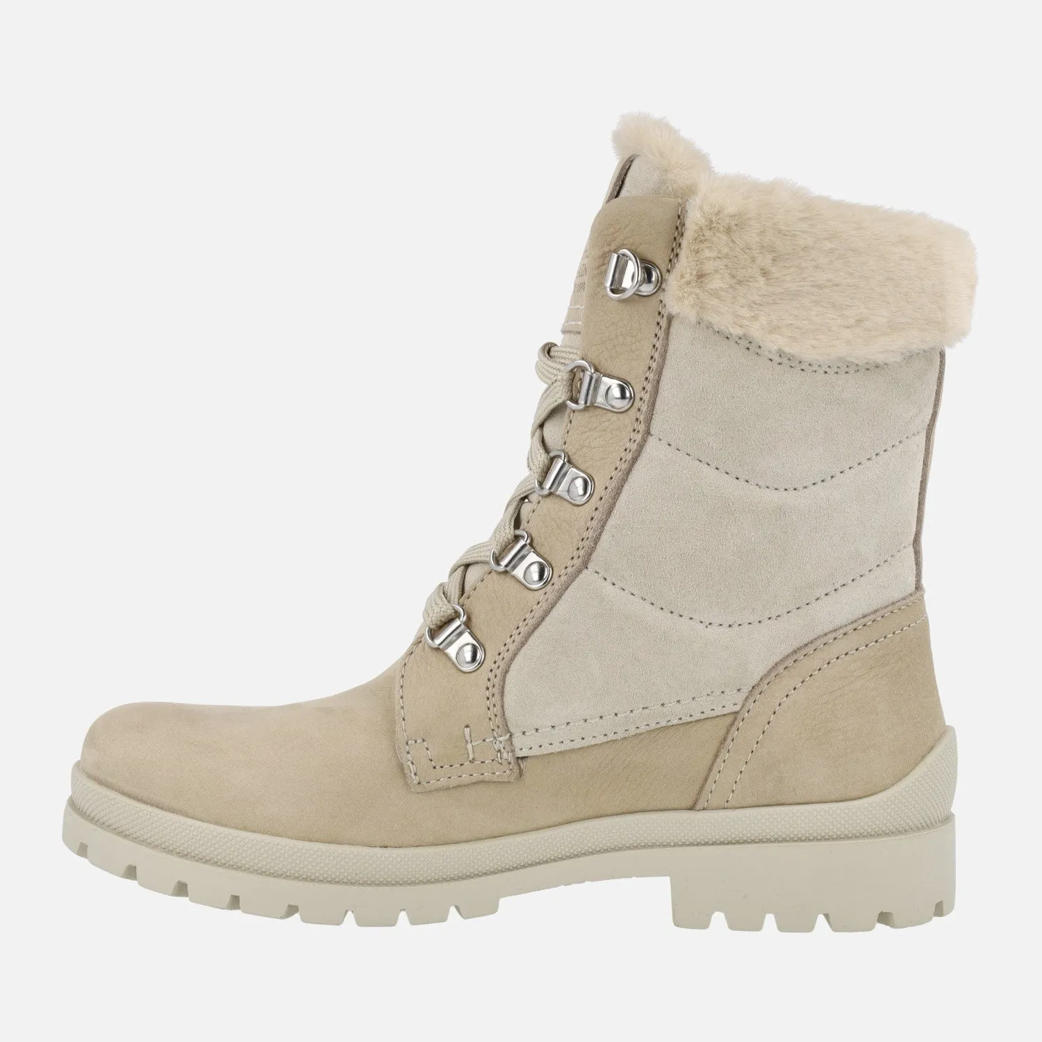 Botas de cordones con forro de pelo Panama jack Tuscani