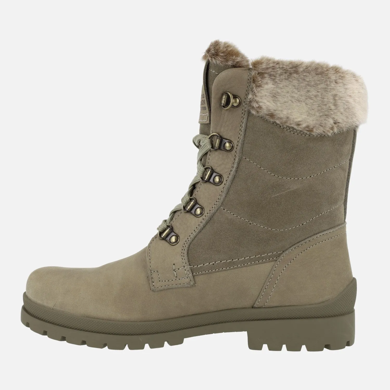 Botas de cordones con forro de pelo Panama jack Tuscani