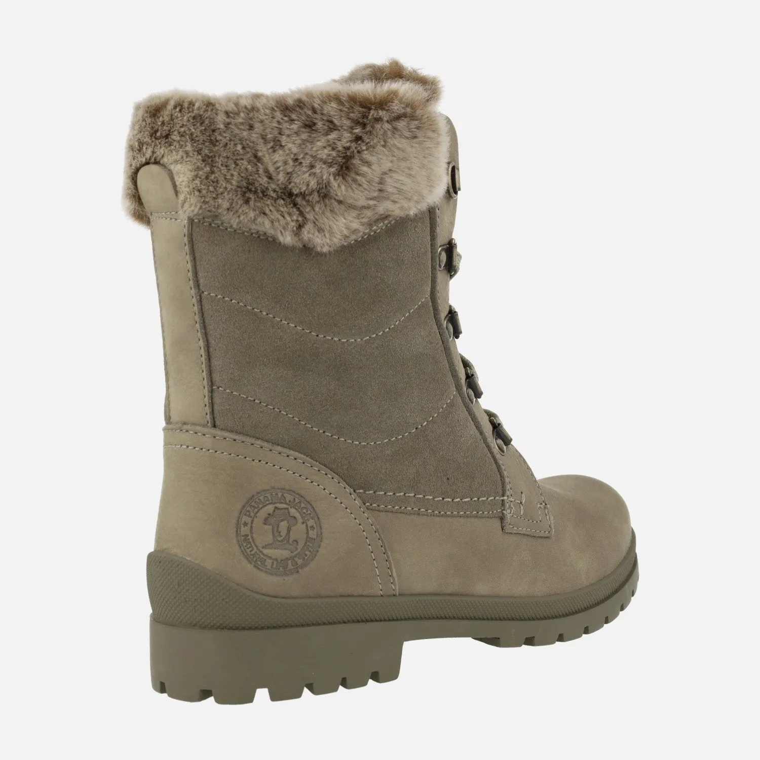 Botas de cordones con forro de pelo Panama jack Tuscani