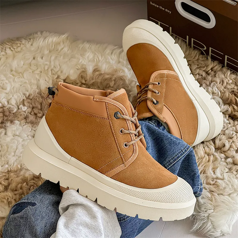 Botas de hombres 2024 nuevas zapatillas zapatillas tibias impermeables sin deslizamiento de zapatillas de tenis masculina botas 