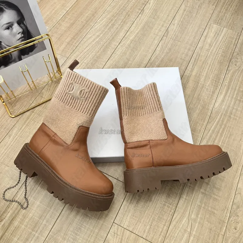 BOTAS DE LUJO BOTAS DISEñADOR DAMAS DAMAS MODA LUXURIOUS LUXURIOUS TACóN CHUNKY BOOTIES CALIENTES MARTIN BOTAS SIZE3541