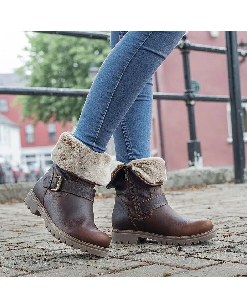 Botas de Mujer PANAMA JACK SINGAPUR B23 NAPA GRASS CASTANO