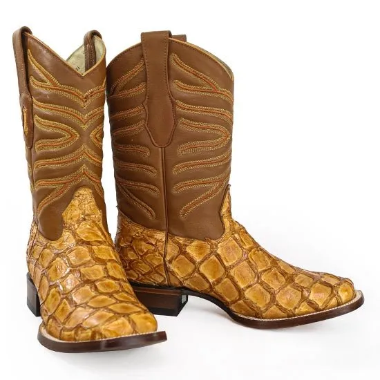 BOTAS DE PESCADO PIRARUCU ORIGINAL EN HORMA RODEO CUADRADA LAB8221002