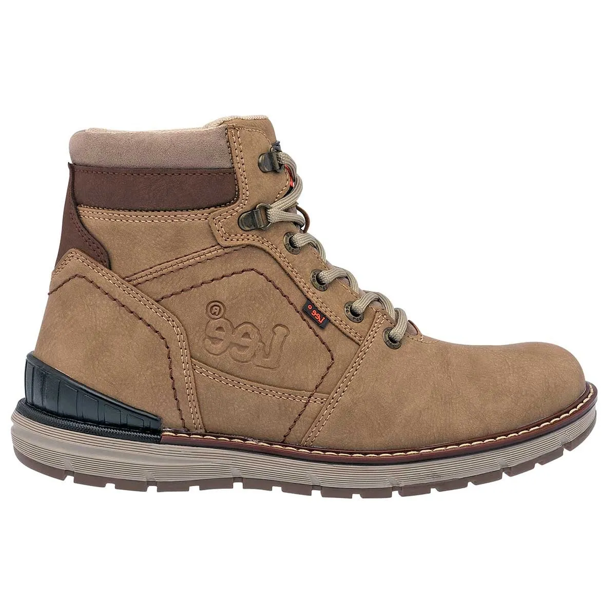 Botas de  Senderismo Exterior Sintético Color Beige Con Café Para Hombre De Lee