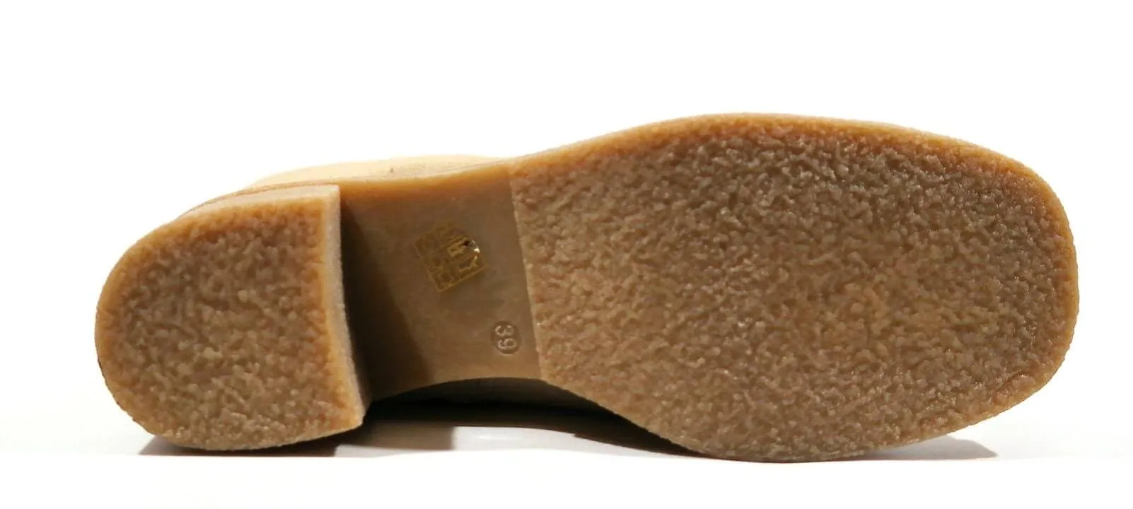 Botas de serraje con tacón de goma