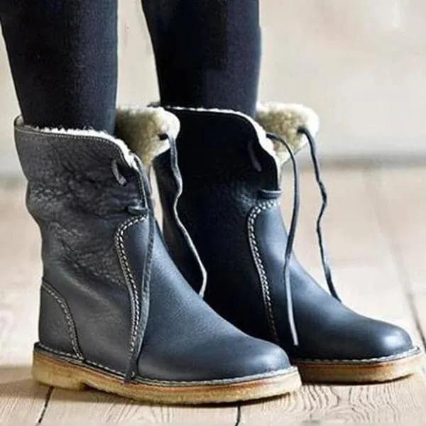 Botas impermeables de cuero