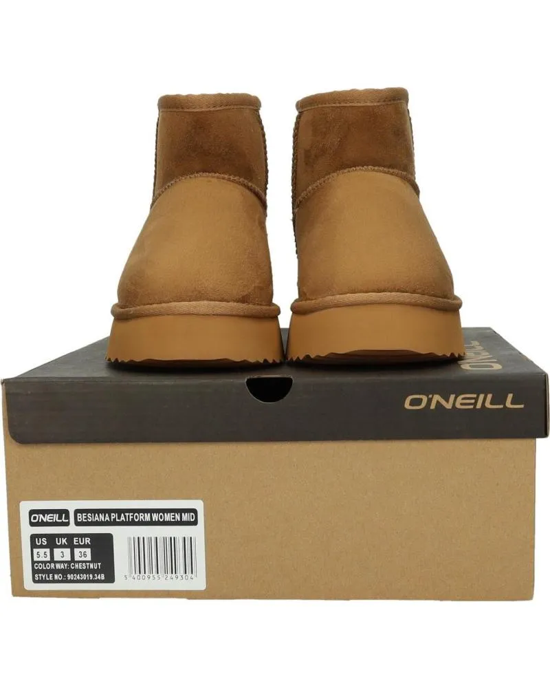 Botas ONEILLS  de Mujer 90243019 34B  CHESTNUT