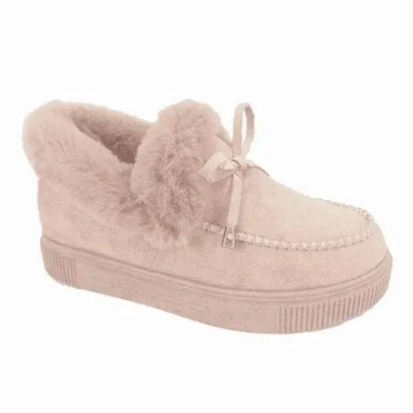 Botas peludas de Color liso para mujer