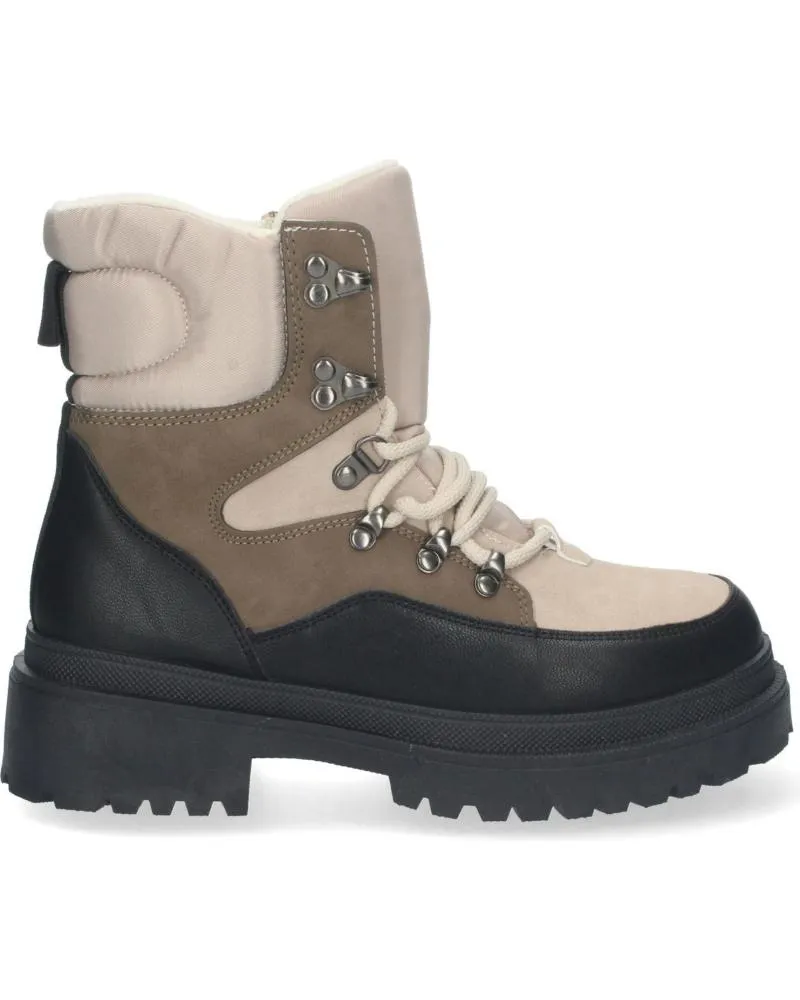 Botas PUNTOSALAO  de Mujer BOTAS PLANAS DE MONTANA ABOTINADAS MUJER COLOR BEIGE  VARIOS COLORES