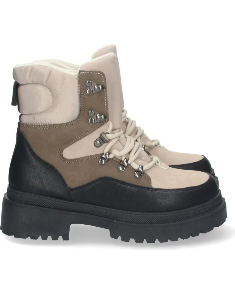 Botas PUNTOSALAO  de Mujer BOTAS PLANAS DE MONTANA ABOTINADAS MUJER COLOR BEIGE  VARIOS COLORES