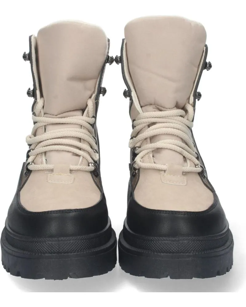Botas PUNTOSALAO  de Mujer BOTAS PLANAS DE MONTANA ABOTINADAS MUJER COLOR BEIGE  VARIOS COLORES