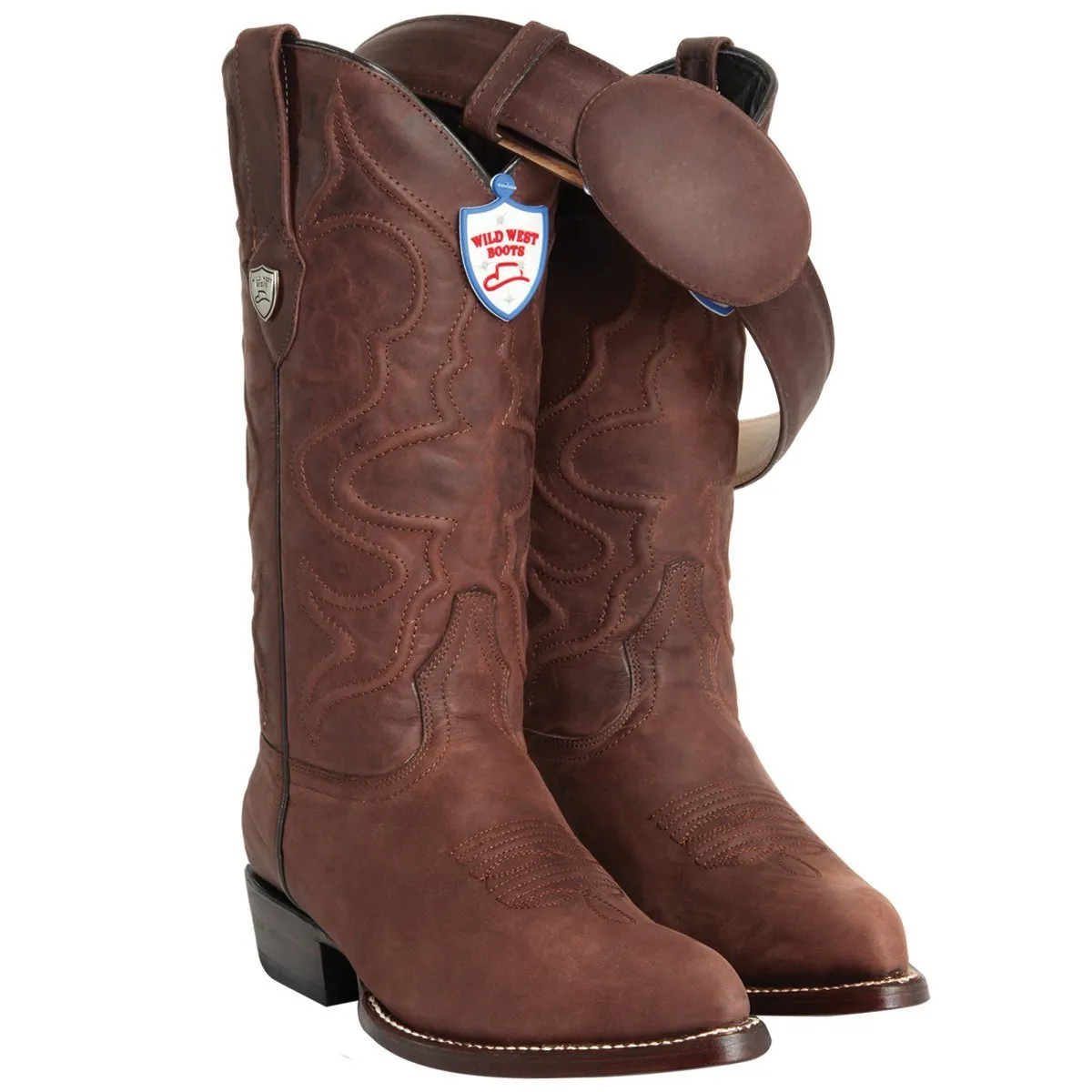 BOTAS VAQUERAS DE CUERO ORIGINAL EN HORMA PUNTAL WW2995007
