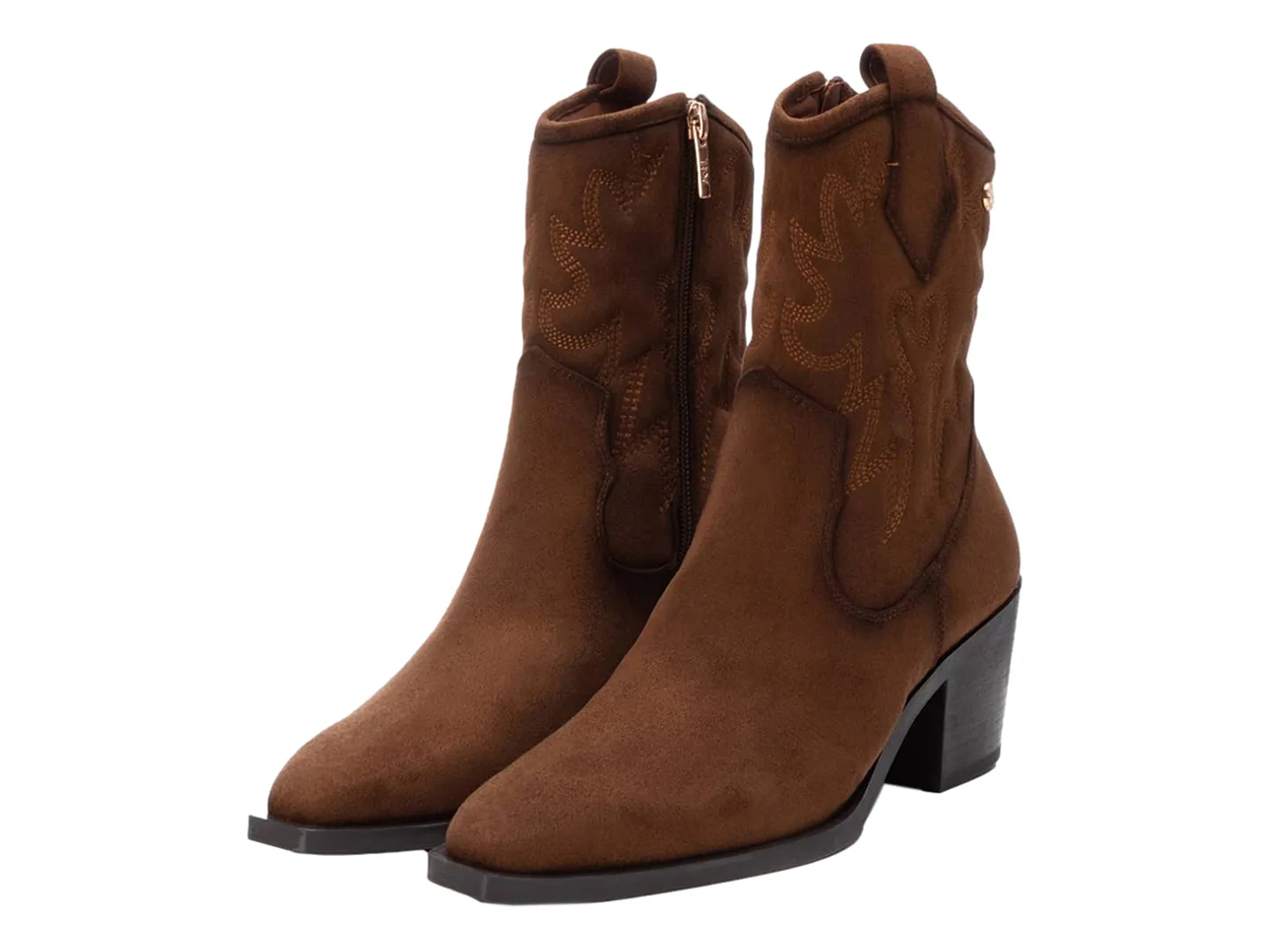 Botas Vaqueras Xti 142051 Cafe Para Mujer