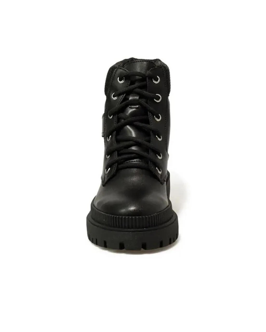 Botin Chunky Con Cordones Y Argolla Lateral Norma 13022