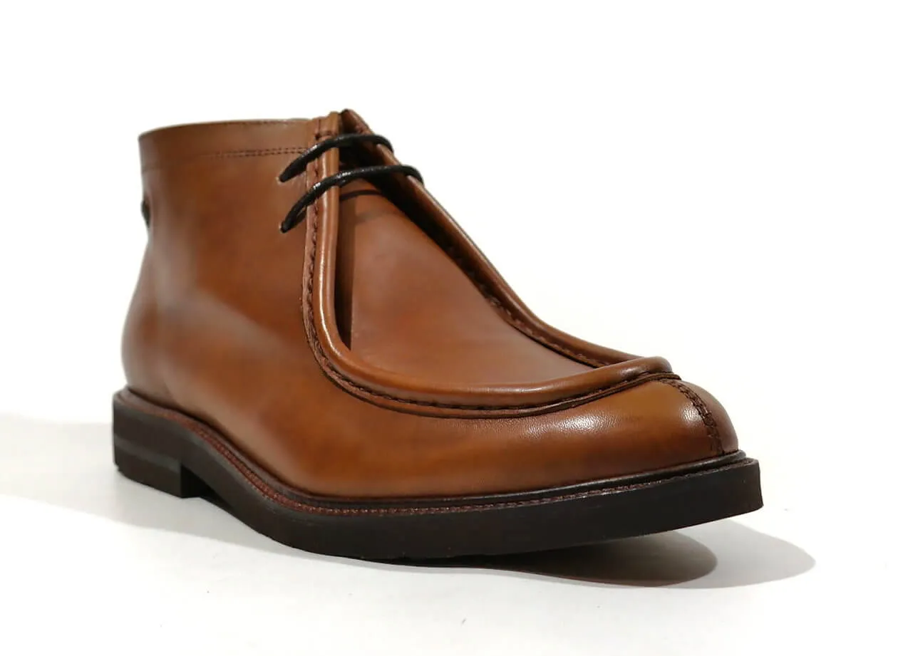 Botines de cordones para hombre con bordón