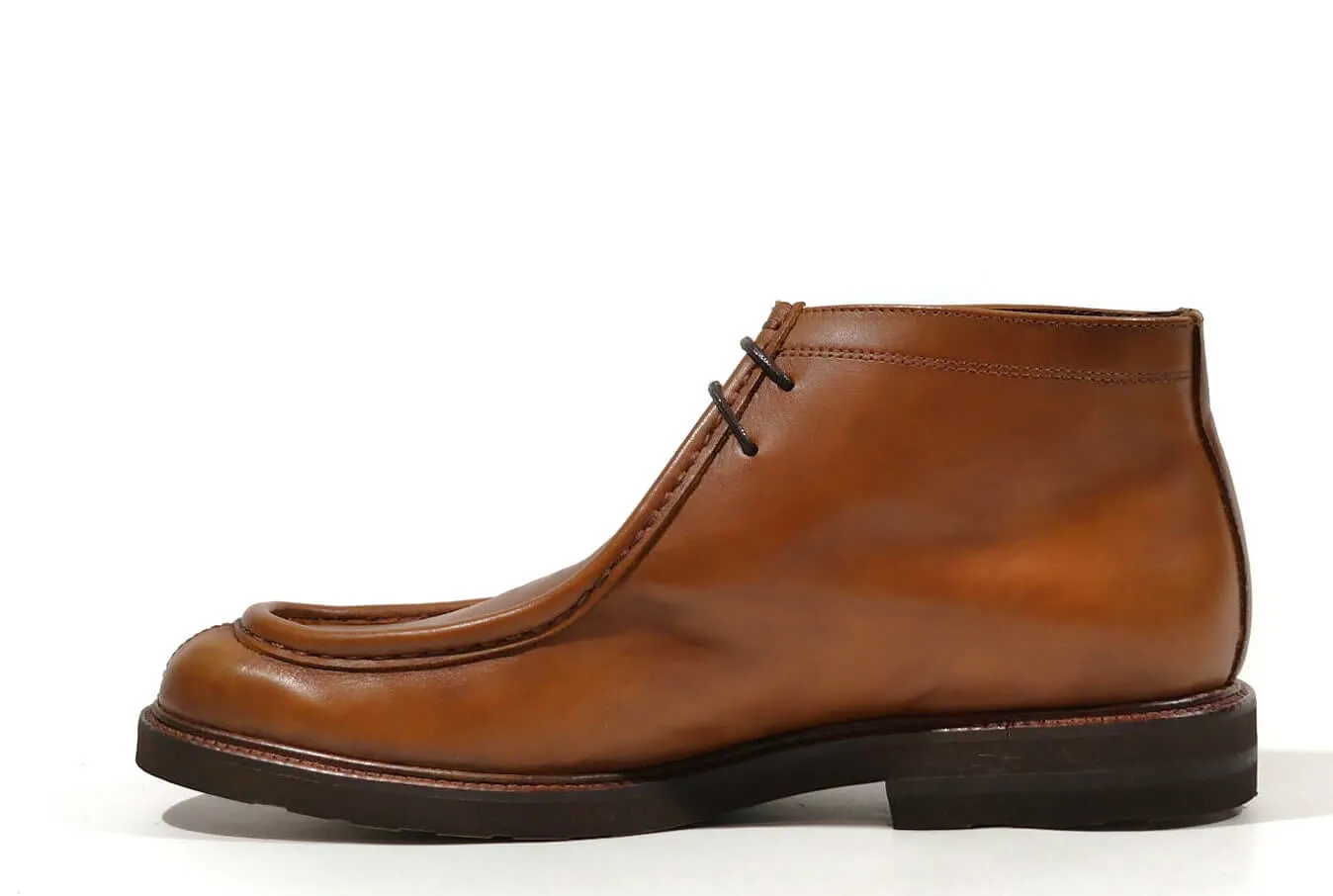 Botines de cordones para hombre con bordón