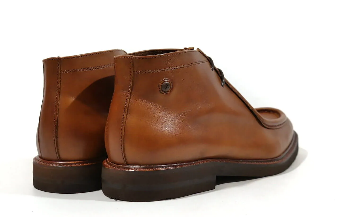 Botines de cordones para hombre con bordón