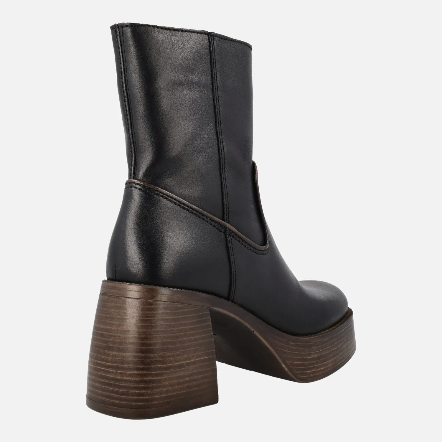 Botines de piel Nair con tacón y plataforma