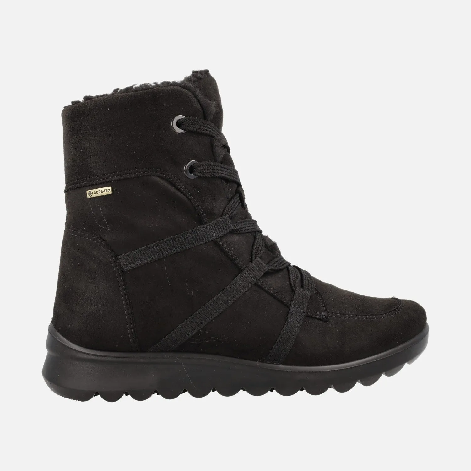 BOTINES NEGROS DE CORDONES CON MEMBRANA GORETEX